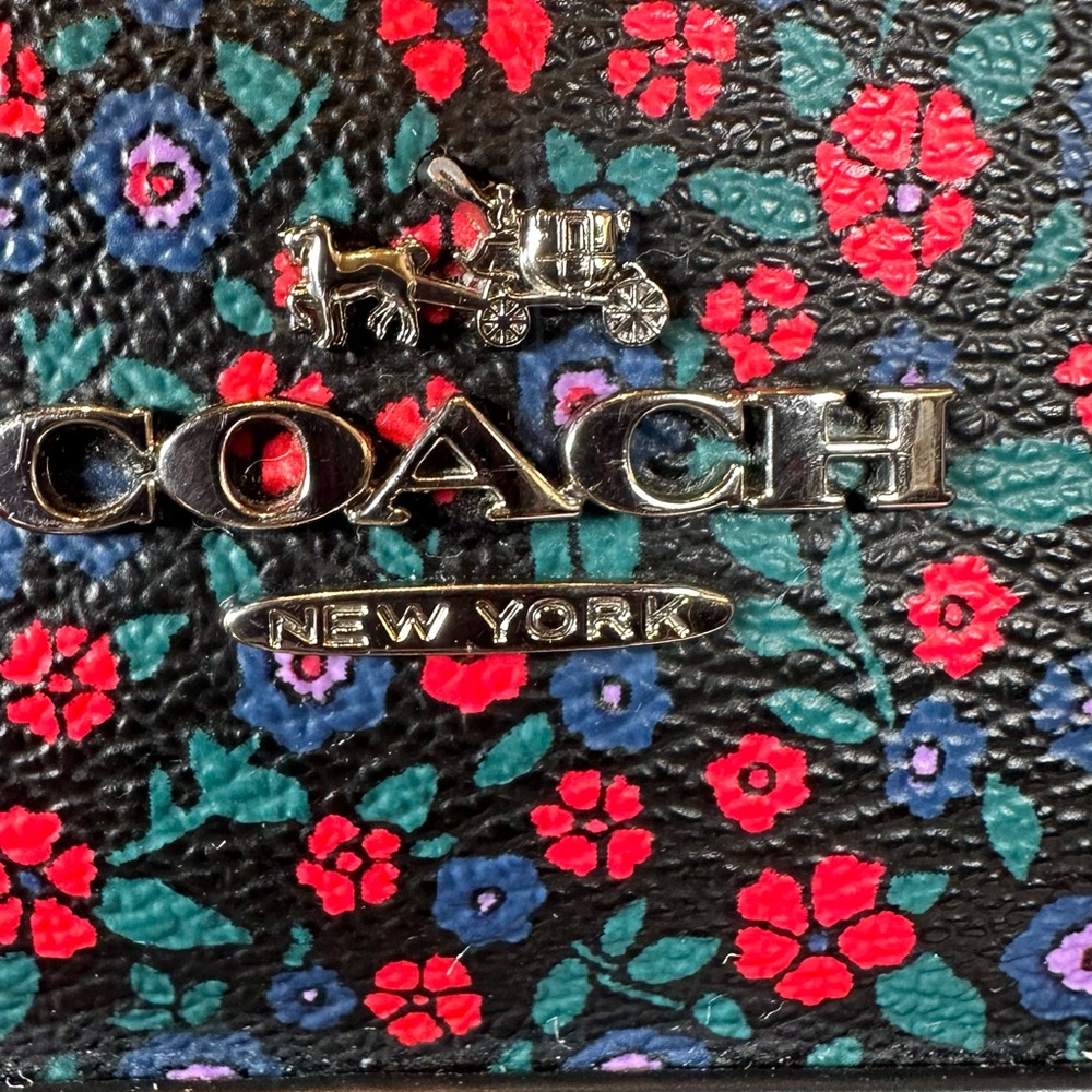 COACH Sierra Ranch Floral Dome Satchel Like New - Picture 10 of 15